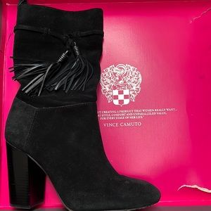 Womens 9.5 black heeled boots